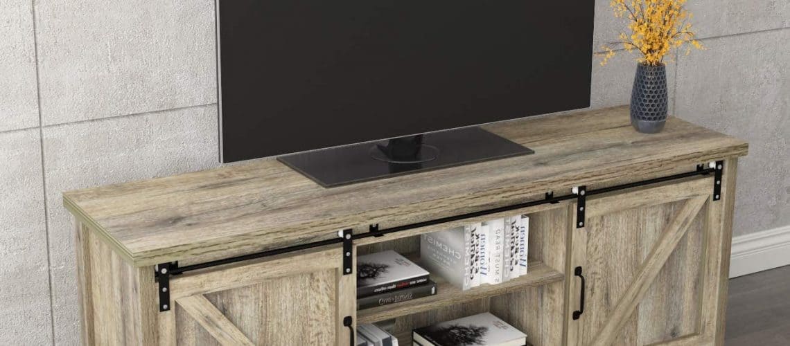 SogesPower 57.8 inch TV Stand Entertainment Center ...