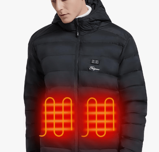 Telguua Men's Heated Jacket with Battery Pack - Savings Guru