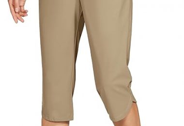 Willit Womens Swim Capris Pants Quick Dry