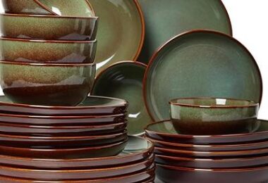Stoneware Dinnerware Set for 6