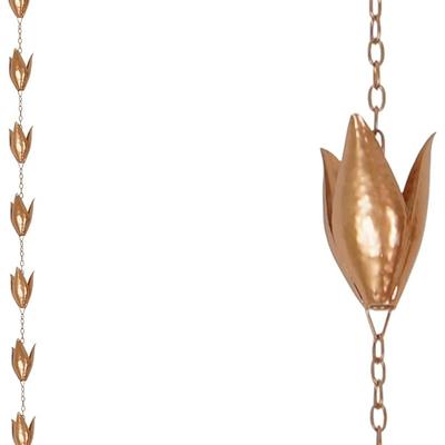 Topadorn Rain Chains Flower Leaf Rain Chain