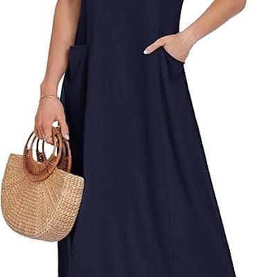 MISFAY Summer Dress for Women Casual Sleeveless