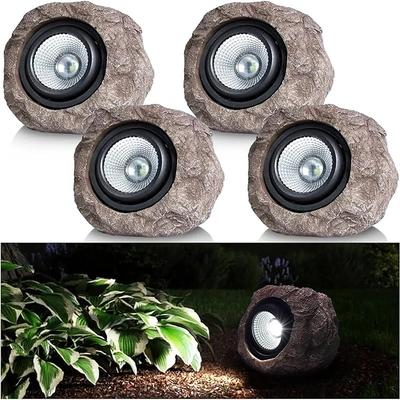 Candieslife Solar Garden Rock Lights Outdoor
