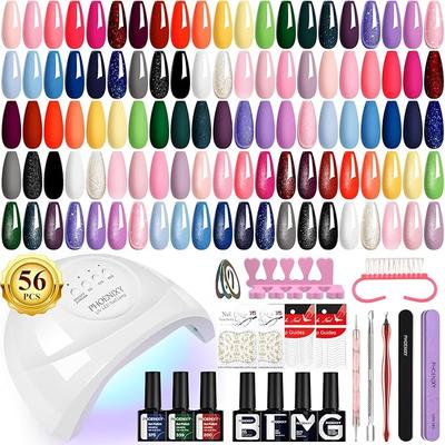 PHOENIXY 56 Pcs Gel Nail Polish Kit