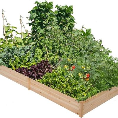 Yaheetech 8x4ft Wooden Horticulture Raised Garden Bed