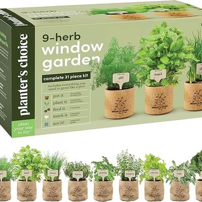 9 Herb Indoor Window Garden Kit