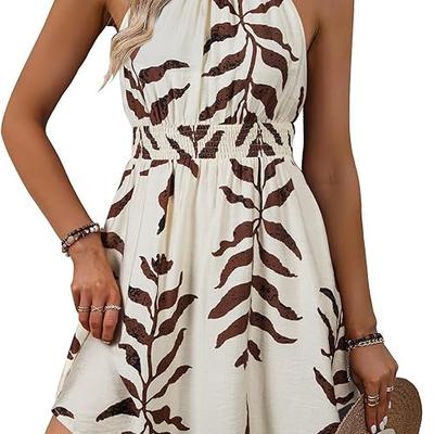 BLENCOT Womens Summer Beach Halter Neck Dresses