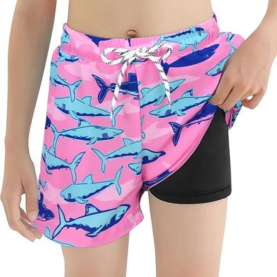 American Trends Boys Swim Trunks with Compression