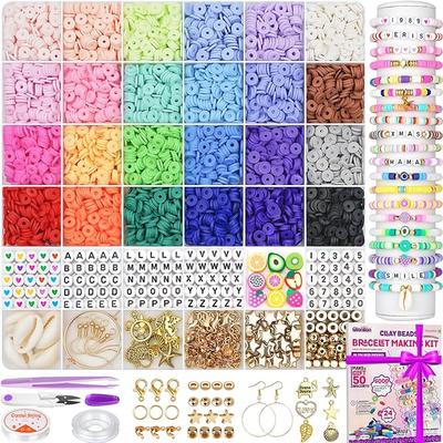 Gionlion 6000 Pcs Clay Beads for Bracelet