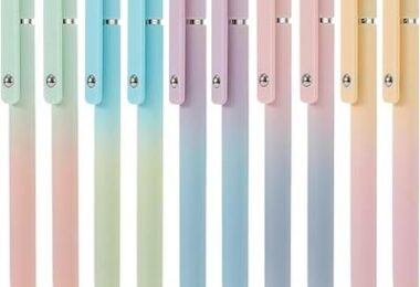 FIOVER 10 Gel Pens with Black Ink