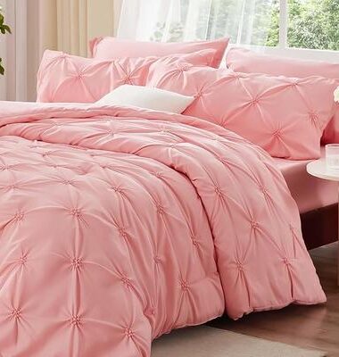 BEDELITE Queen Comforter Set Pink 3