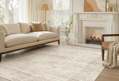 6×9 Area Rug Living Room Washable Large