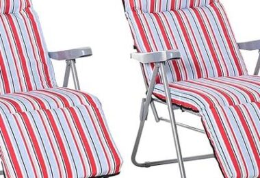 Outsunny Set of 2 Garden Sun Lounger