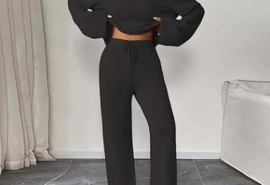 Women 2 Piece Knit Lounge Set