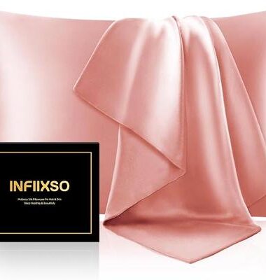 INFIIXSO Mulberry Silk Pillow Cases for Hair