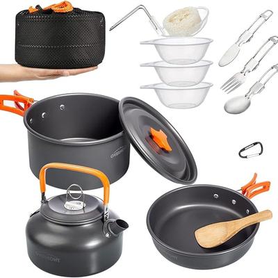 Overmont Camping Cookware Mess Kit