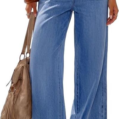 PRETTYGARDEN Womens Wide Leg Jeans High Waisted