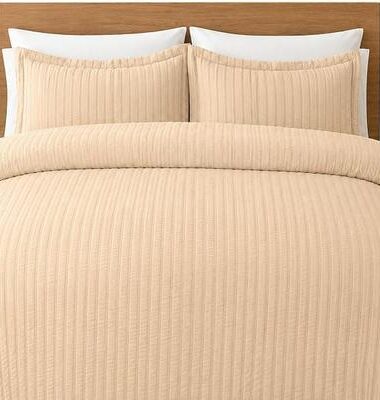 Utopia Bedding Seersucker Duvet Cover King Size
