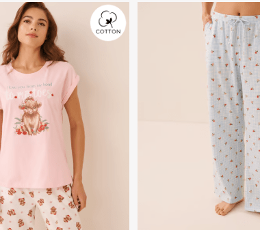 Cotton Pajamas BUY 1, GET 2 FREE