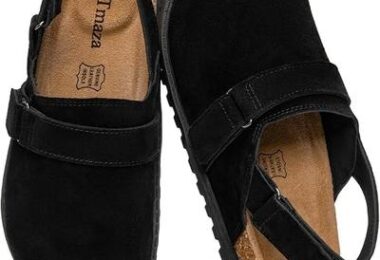 Womens 100 Genuine Suede Slingback Clogs with