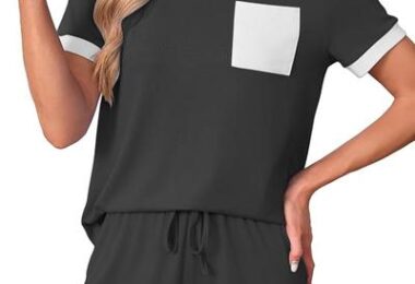 Famulily 2 Piece Lounge Color Block Sets