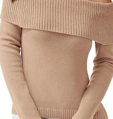 PRETTYGARDEN Womens Off the Shoulder Sweater Trendy