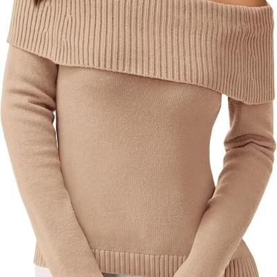 PRETTYGARDEN Womens Off the Shoulder Sweater Trendy