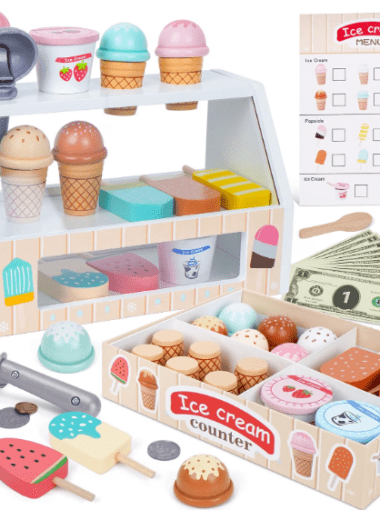 Wooden Ice Cream Play Set