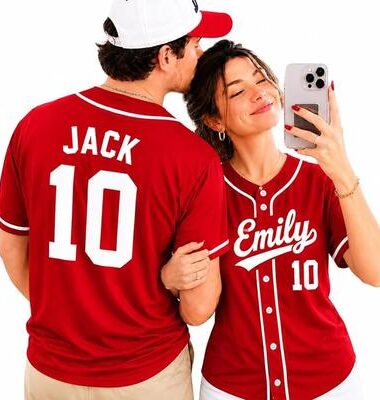 Custom Baseball Jersey with Name and Number