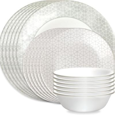 Corelle Vitrelle 18 Piece Glass Dinnerware Sets