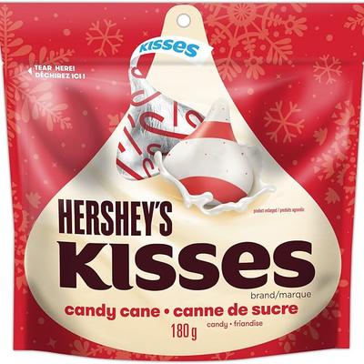 HERSHEYS KISSES Candy Cane Christmas Candy