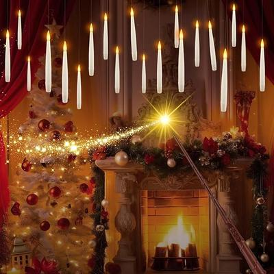 36 Pcs Floating Candles with Magic Wand