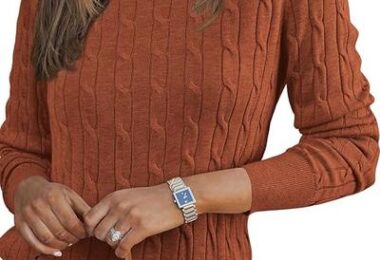 ArachCloz Womens Wool Blend Sweater 2026 Fall
