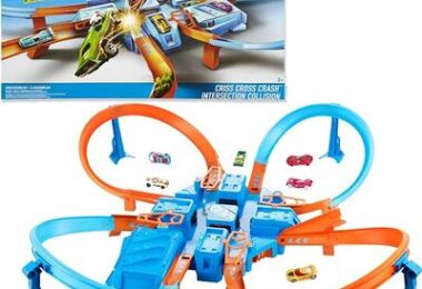 Hot Wheels CrissCross Crash Track Set and
