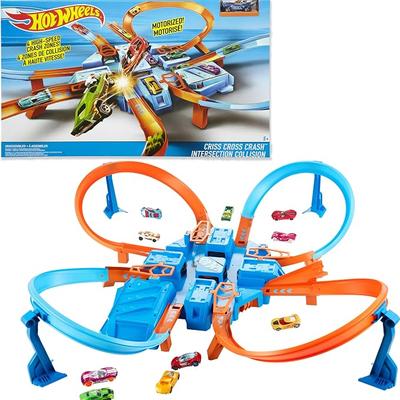 Hot Wheels CrissCross Crash Track Set and