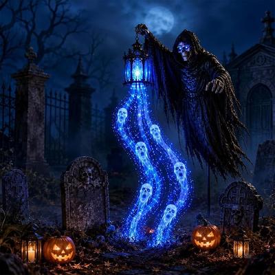 Halloween Decor Halloween Soul Harvester Animated Candle