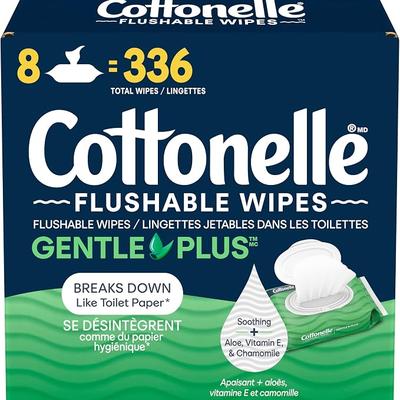 Cottonelle GentlePlus Flushable Wet Wipes with Aloe