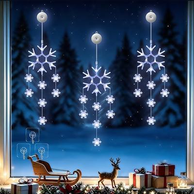 3Pack Christmas Window Lights Decorations