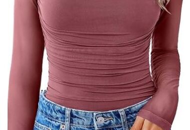 Avidlove Women Long Sleeve Bodysuit Turtle Neck