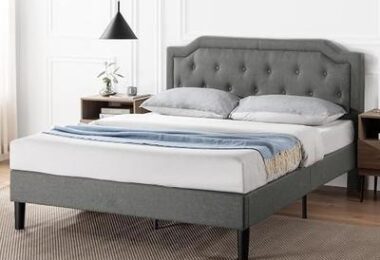Zinus Full Bed Frame Kellen Upholstered