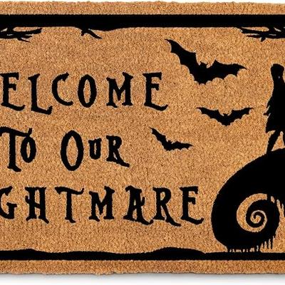 Nightmare Christmas Door Mat 30×17 Inch