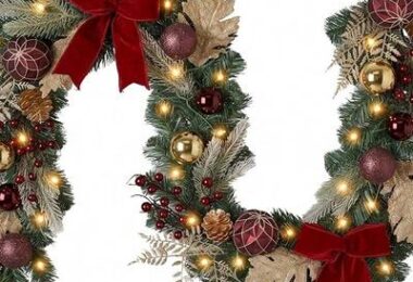 Valery Madelyn 6 Feet PreLit Christmas Garland