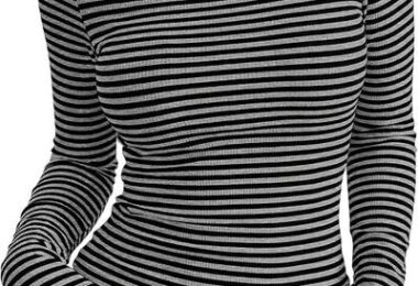 PRETTYGARDEN Long Sleeve Striped Shirts for Women